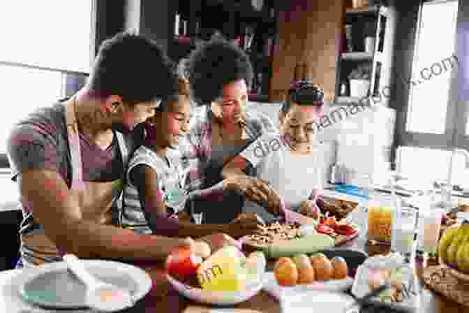 A Family Happily Cooking Together In A Kitchen, Surrounded By Fresh Fruits And Vegetables. The Wholesome Child: A Nutrition Guide With More Than 140 Family Friendly Recipes
