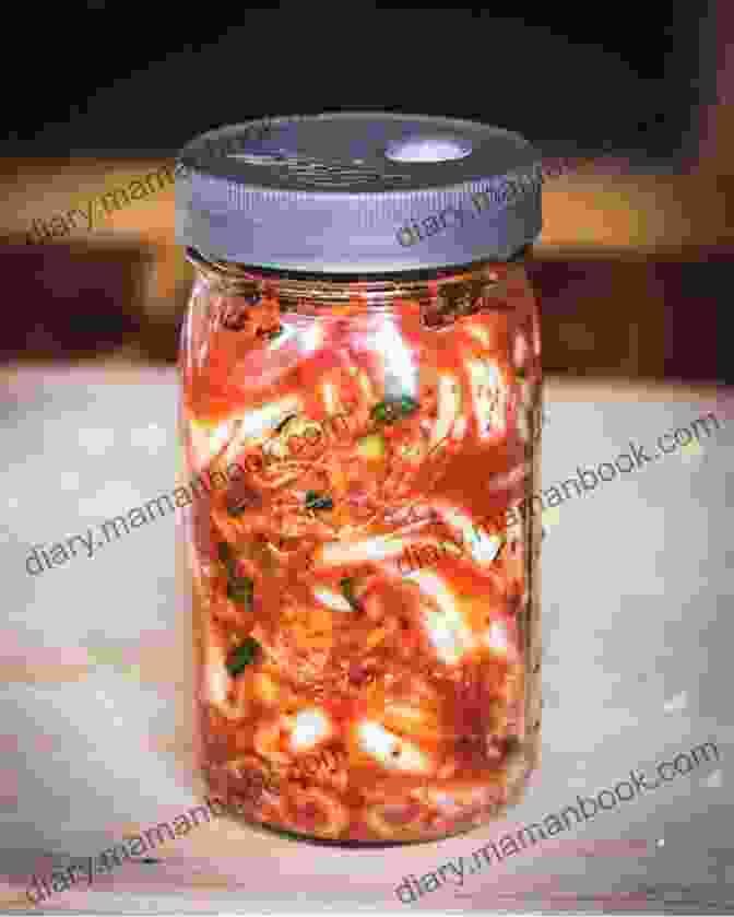 A Jar Of Fermenting Kimchi Healthy Cooking: Beneficial Breads Wholesome Cakes Old Grains And Also Bubbling Ferments