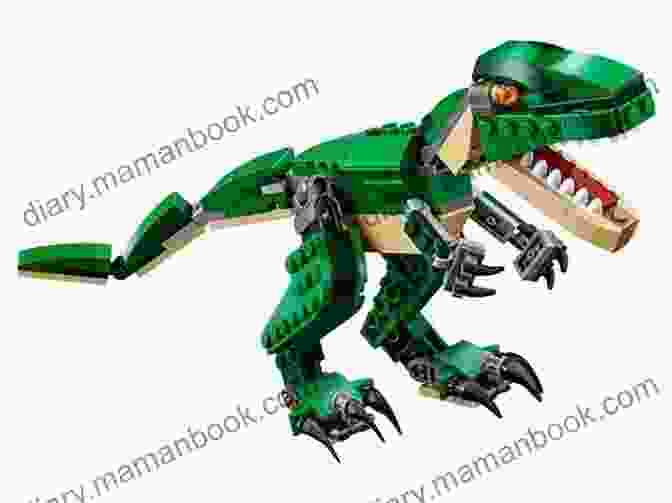 A Lego Brick Dinosaur With A Green Body And Brown Head Brick By Brick Dinosaurs: More Than 15 Awesome LEGO Brick Projects
