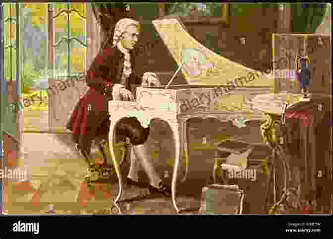 A Young Wolfgang Amadeus Mozart Playing The Harpsichord Life Of Mozart (Volume 1 Of 3)