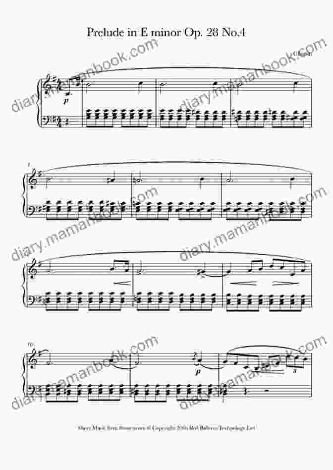 Beginner Friendly Piano Sheet Music For Prelude In Minor, Opus 28, Number 20 By Chopin Prelude In C Minor Opus 28 Number 20 Beginner Piano Sheet Music