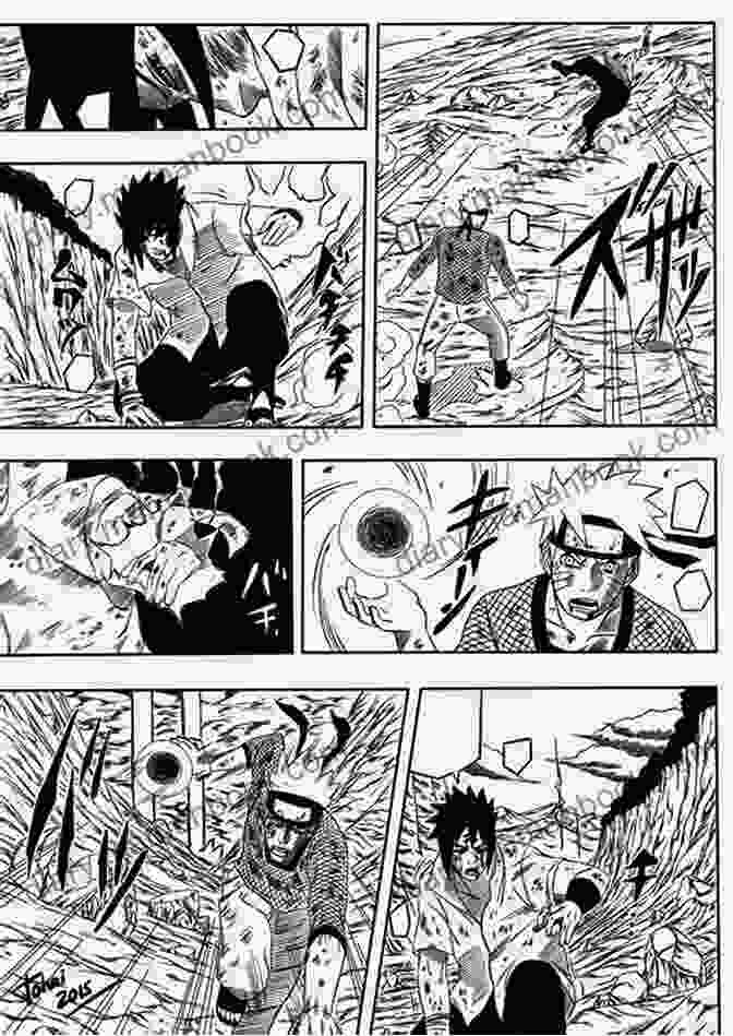 Cover Of Naruto Vol 57: Battle Naruto Graphic Novel, Featuring Naruto And Sasuke Facing Off In A Fierce Battle Naruto Vol 57: Battle (Naruto Graphic Novel)