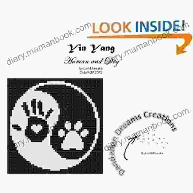 Cross Stitching Process Yin Yang Human/Dog Counted Cross Stitch Pattern